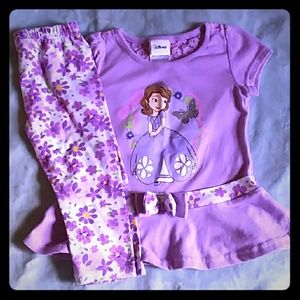 Disney Sophia the first 2 piece set size 4t